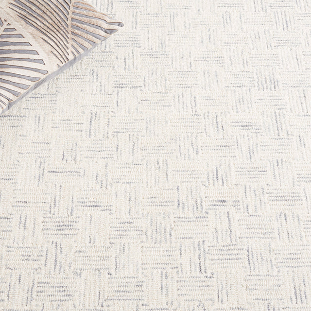 Safavieh Micro-Loop Mlp537A Ivory/Grey Rug.