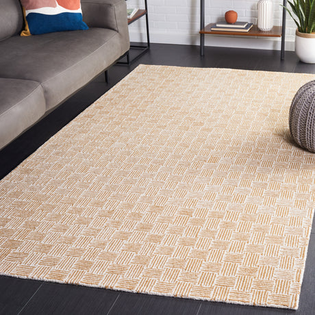 Safavieh Micro-Loop Mlp537D Light Gold/Ivory Rug.