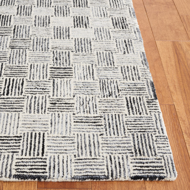Safavieh Micro-Loop Mlp537H Dark Grey/Ivory Rug.