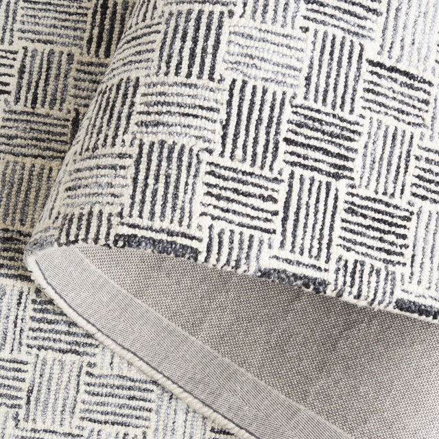 Safavieh Micro-Loop Mlp537H Dark Grey/Ivory Rug.