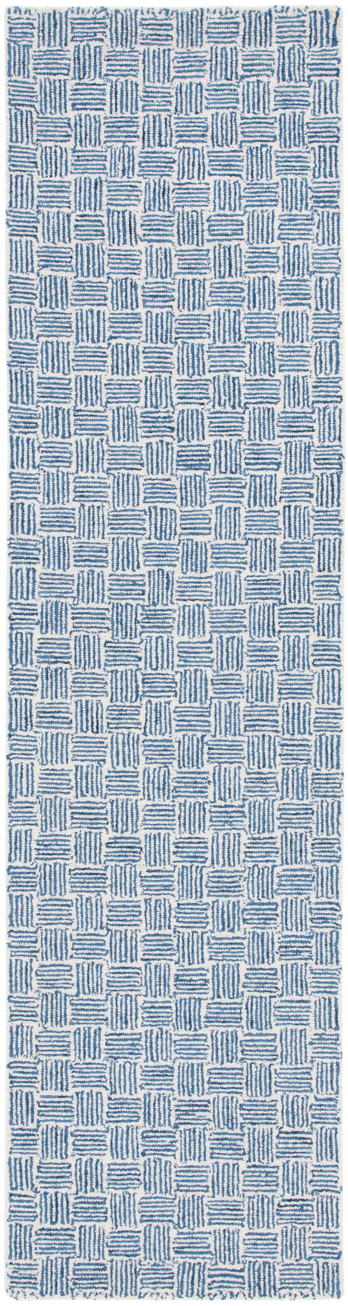 Safavieh Micro-Loop Mlp537N Navy/Ivory Rug.
