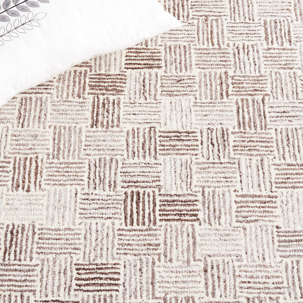 Safavieh Micro-Loop Mlp537T Brown/Ivory Rug.