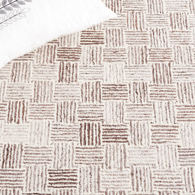 Safavieh Micro-Loop Mlp537T Brown/Ivory Rug.