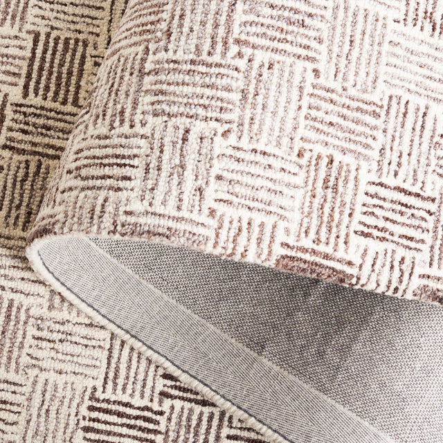 Safavieh Micro-Loop Mlp537T Brown/Ivory Rug.