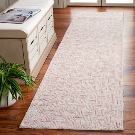 Safavieh Micro-Loop Mlp537U Pink/Ivory Rug.
