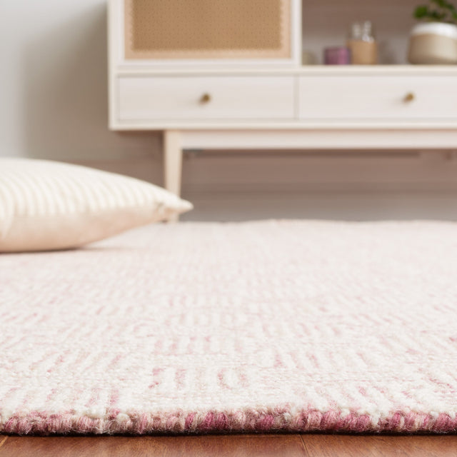 Safavieh Micro-Loop Mlp537U Pink/Ivory Rug.