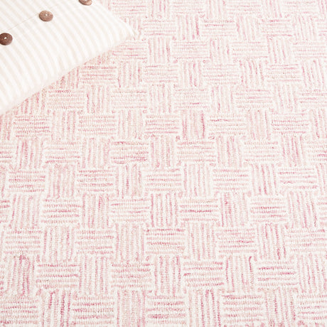 Safavieh Micro-Loop Mlp537U Pink/Ivory Rug.
