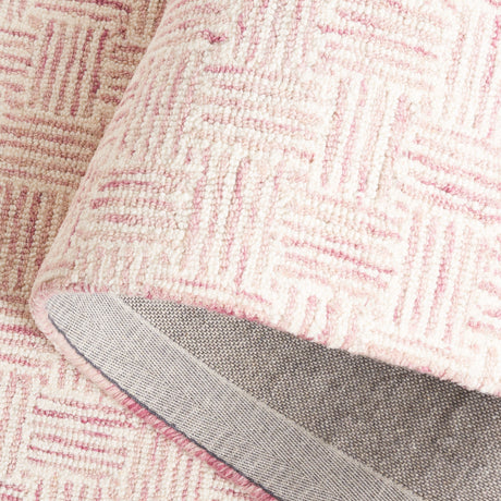 Safavieh Micro-Loop Mlp537U Pink/Ivory Rug.