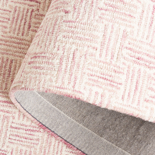 Safavieh Micro-Loop Mlp537U Pink/Ivory Rug.