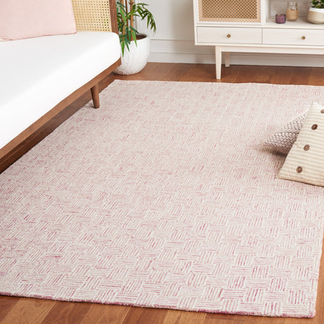 Safavieh Micro-Loop Mlp537U Pink/Ivory Rug.
