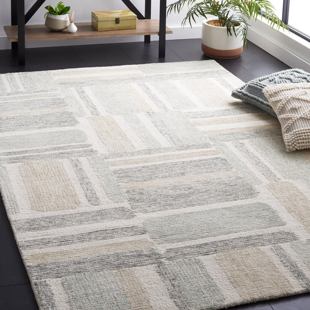 Safavieh Micro-Loop Mlp954A Ivory/Grey Rug.