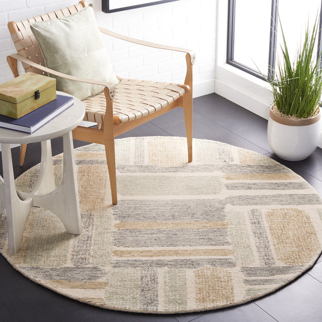 Safavieh Micro-Loop Mlp954A Ivory/Grey Rug.