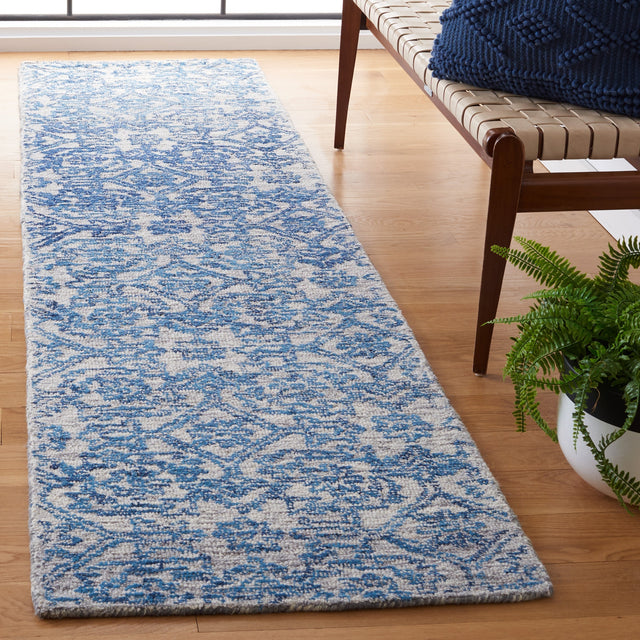 Safavieh Micro-Loop Mlp955M Blue Rug.