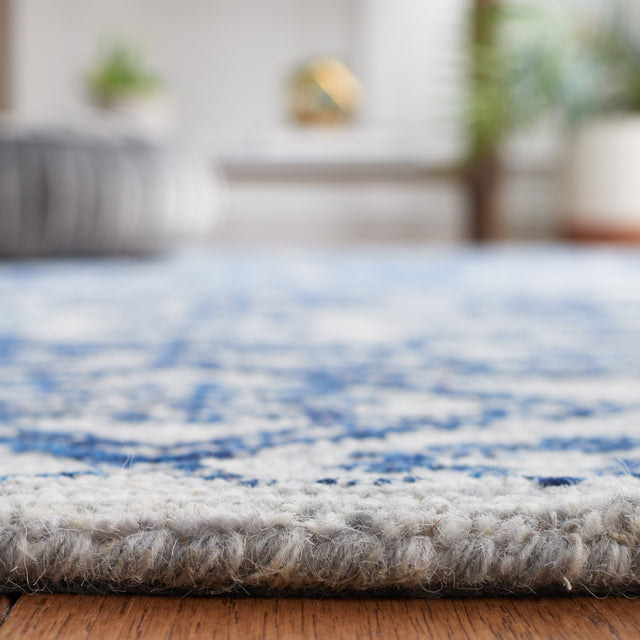 Safavieh Micro-Loop Mlp955M Blue Rug.