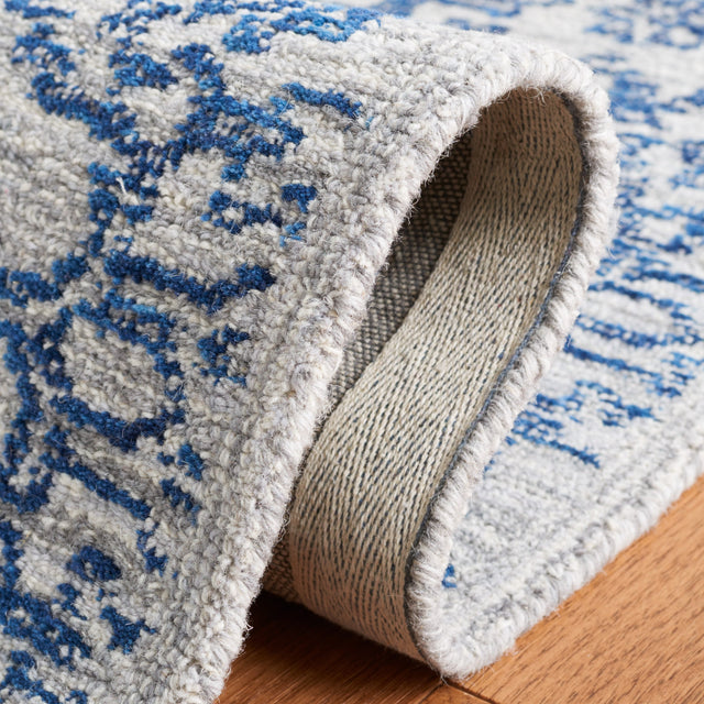 Safavieh Micro-Loop Mlp955M Blue Rug.