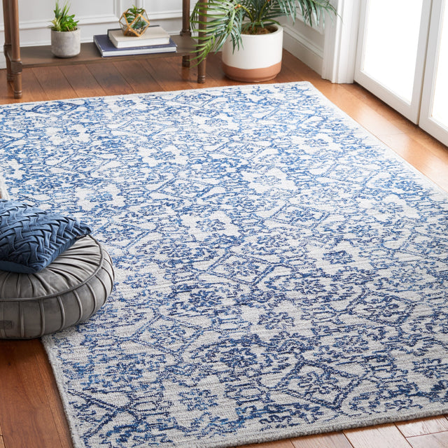 Safavieh Micro-Loop Mlp955M Blue Rug.