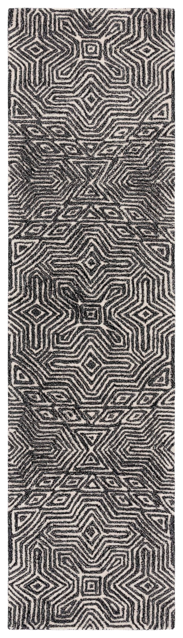 Safavieh Micro-Loop Mlp956Z Ivory/Black Rug.