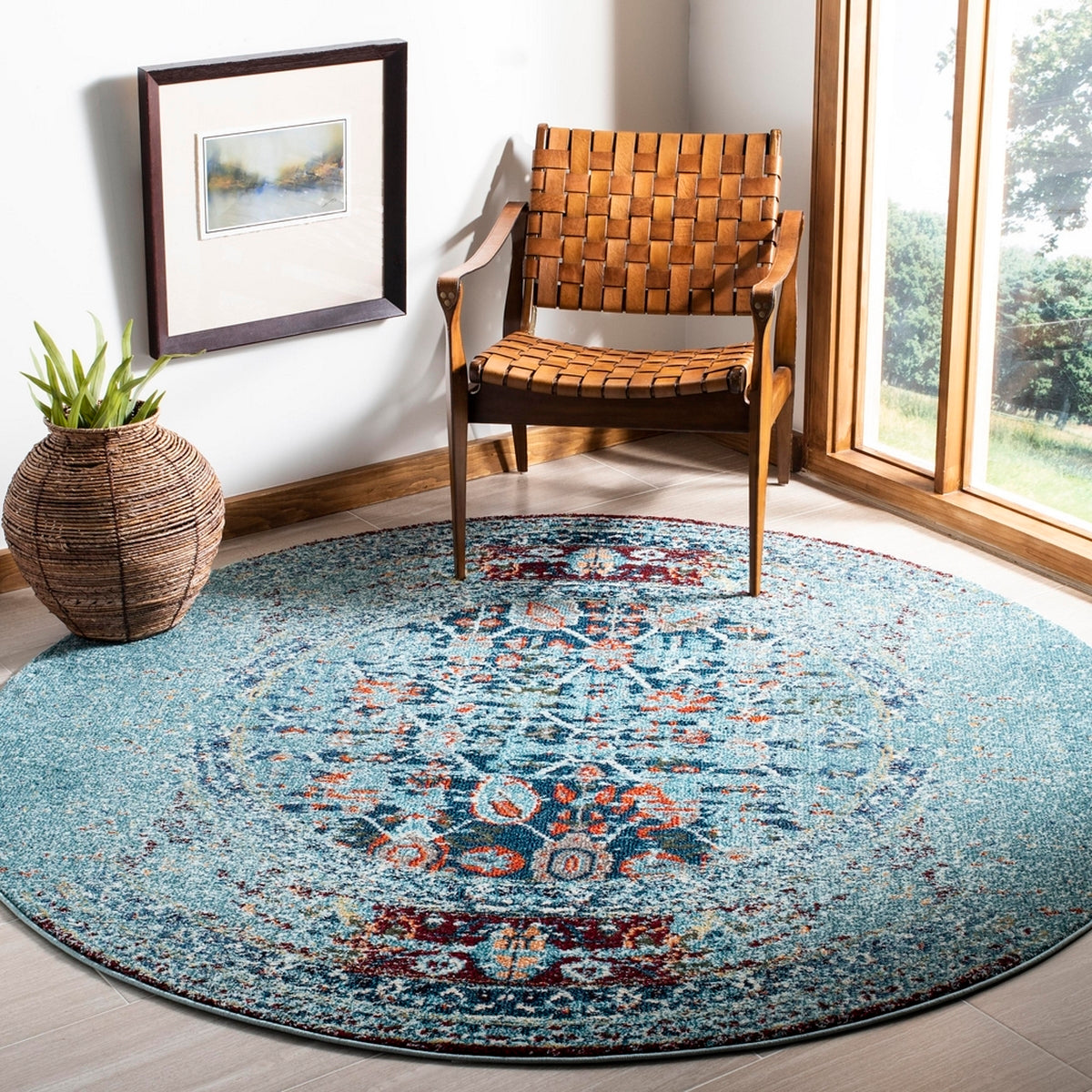 Safavieh Monaco Mnc208J Blue / Multi Rugs