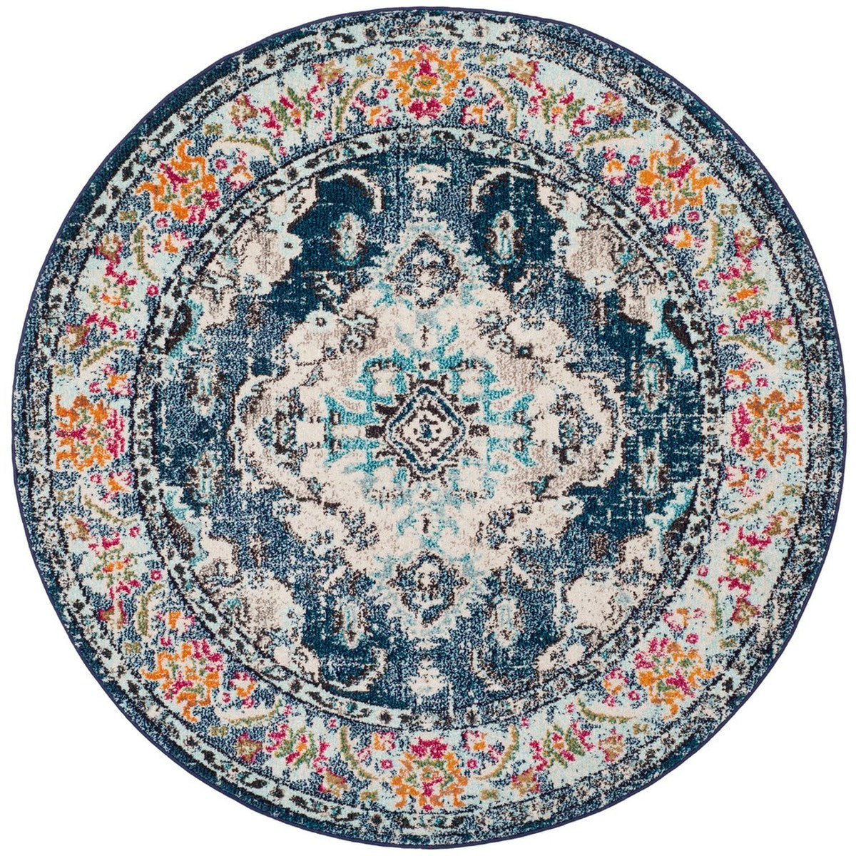 Safavieh Monaco Mnc243N Navy/Light Blue Rug