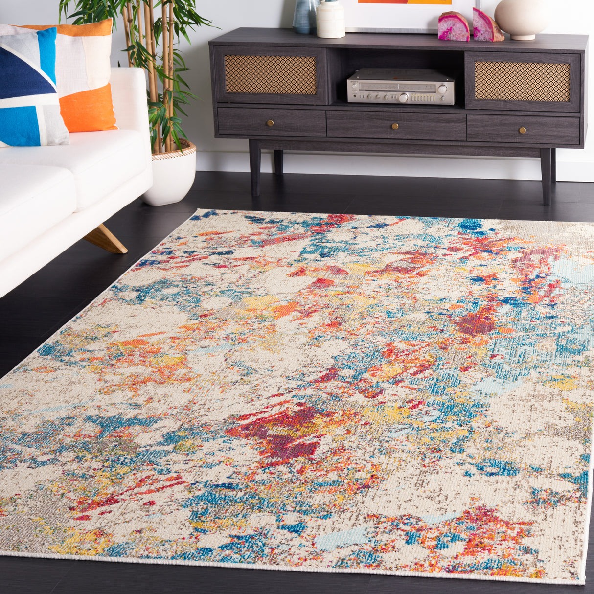 Safavieh Monaco Mnc272A Ivory/Multi Rug.