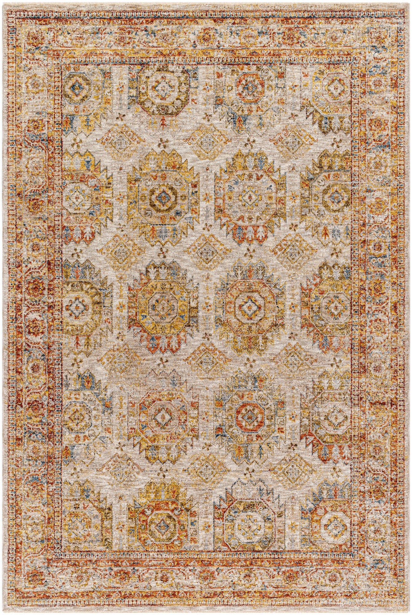 Surya Mona Lisa Mni-2303 Light Sage, Tan, Mustard, Rust, Sage, Olive Rug.