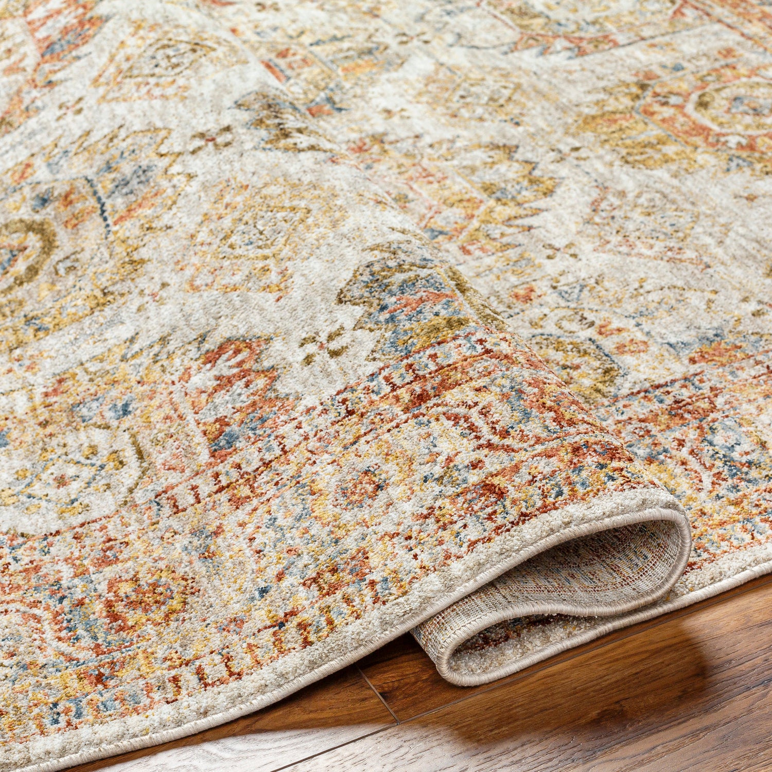 Surya Mona Lisa Mni-2303 Light Sage, Tan, Mustard, Rust, Sage, Olive Rug.