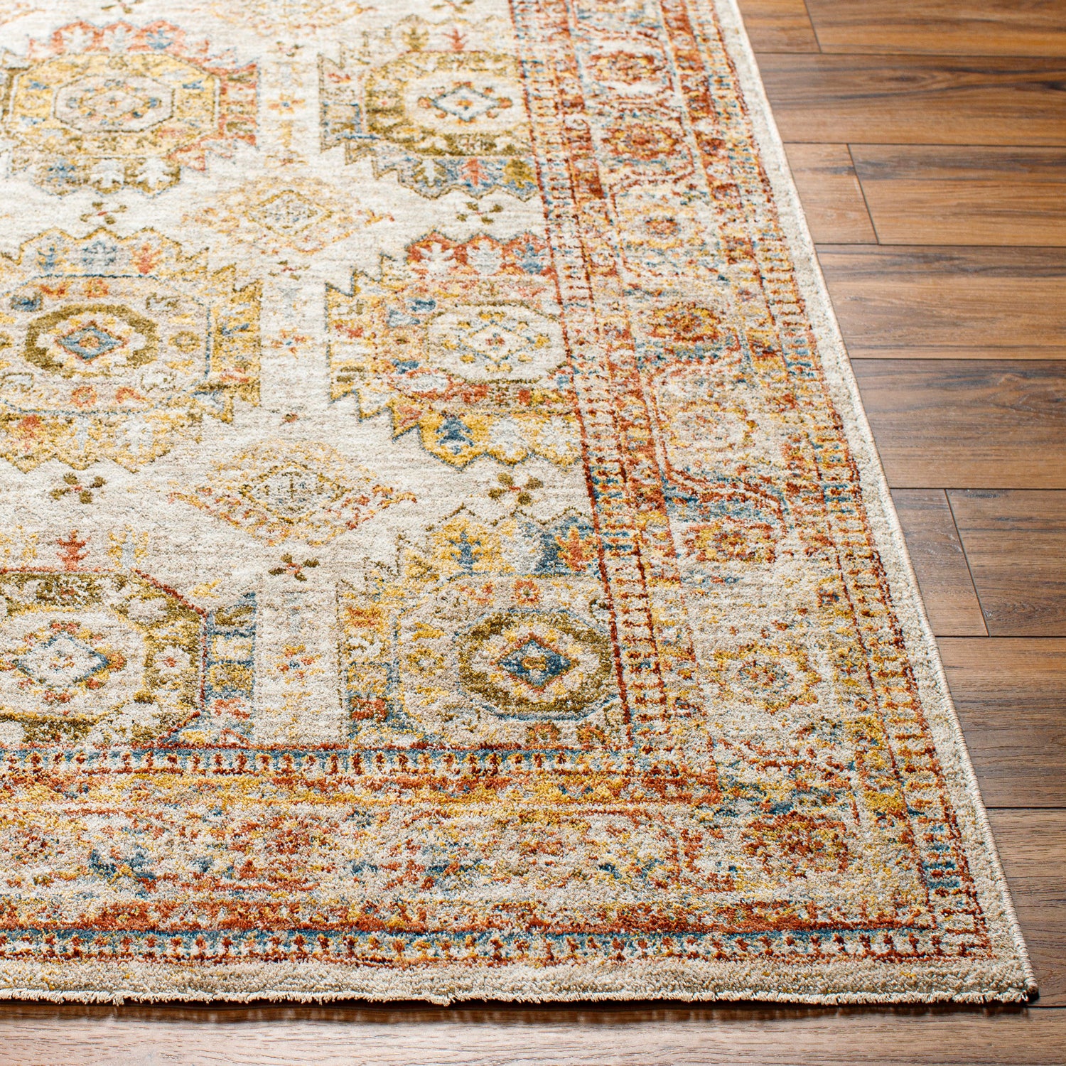Surya Mona Lisa Mni-2303 Light Sage, Tan, Mustard, Rust, Sage, Olive Rug.