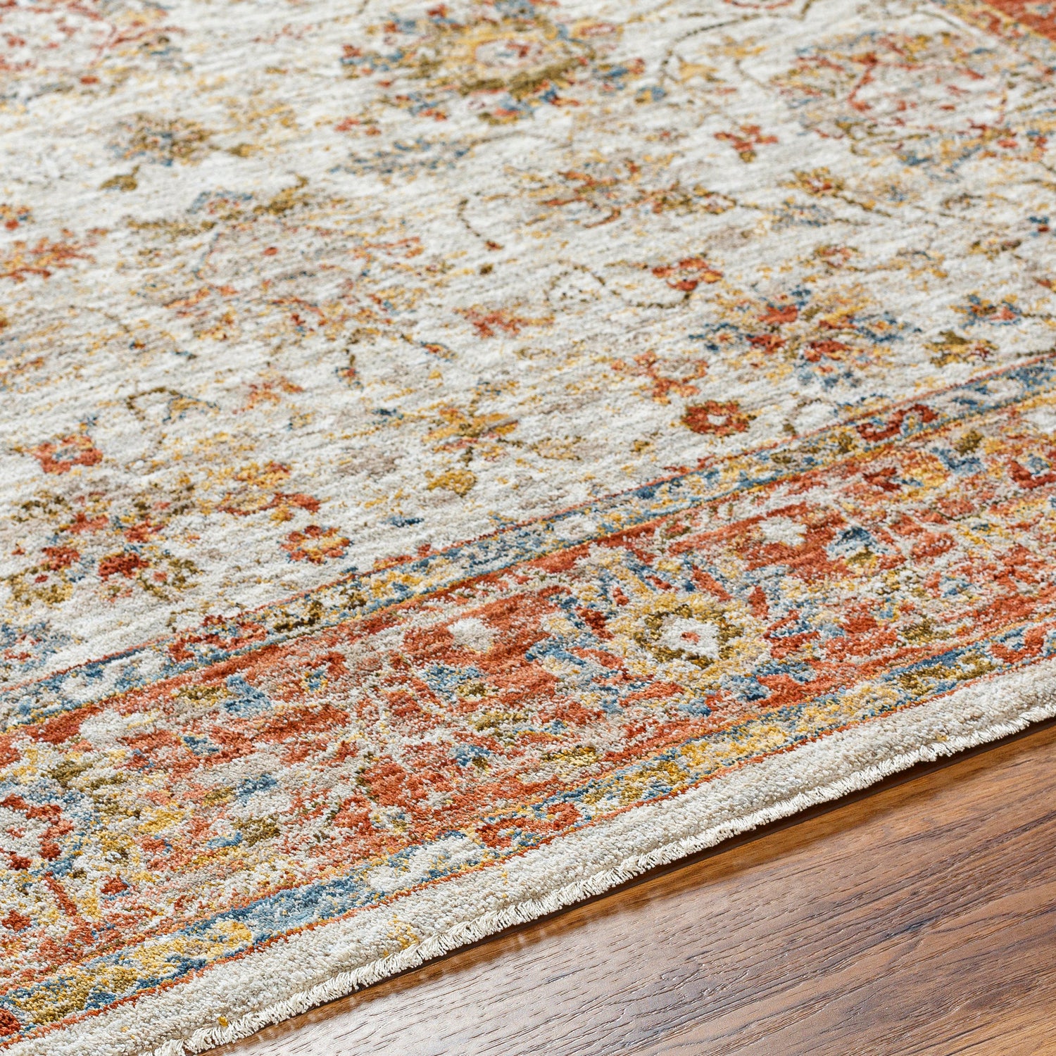 Surya Mona Lisa Mni-2316 Light Sage, Tan, Mustard, Rust, Burgandy, Olive Rug.