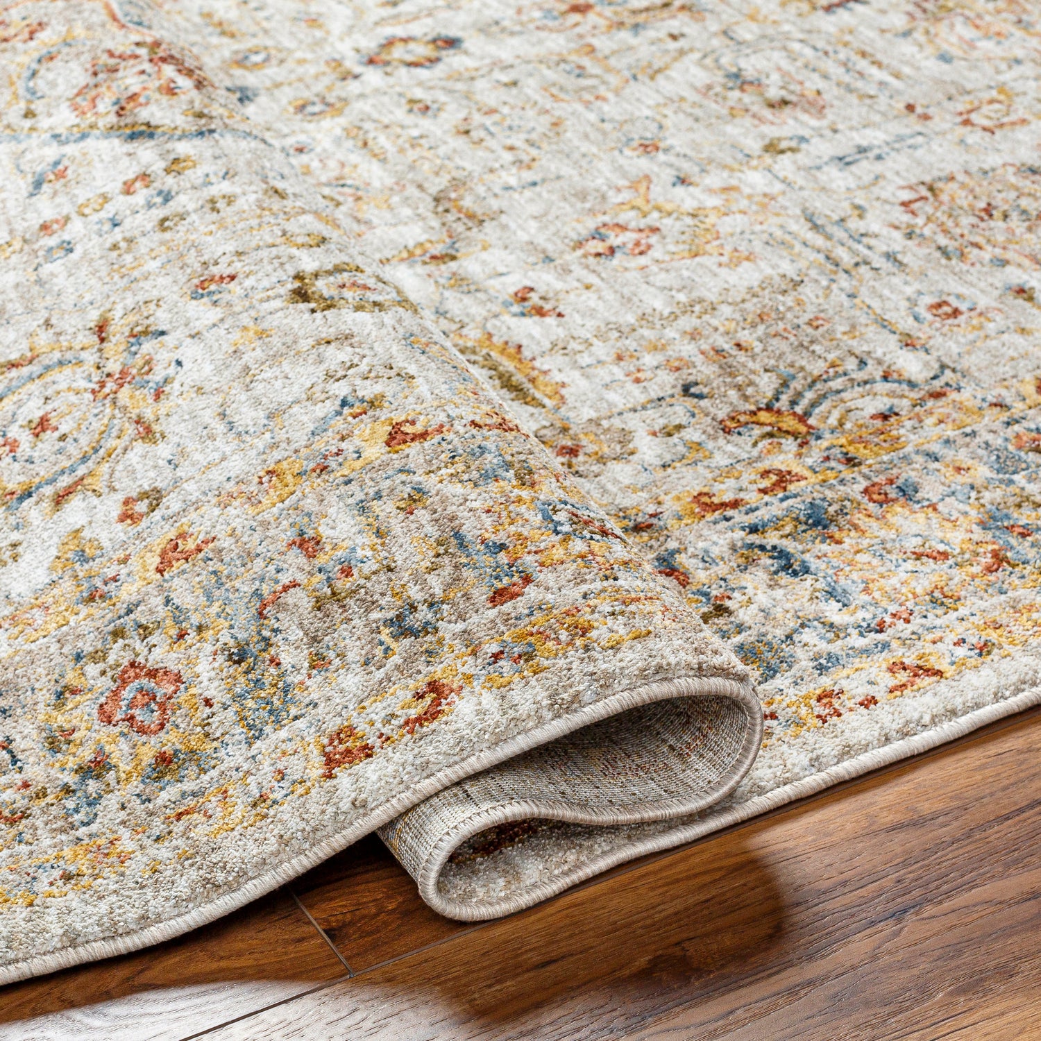 Surya Mona Lisa Mni-2317 Light Sage, Tan, Mustard, Olive, Sage, Rust Rug.