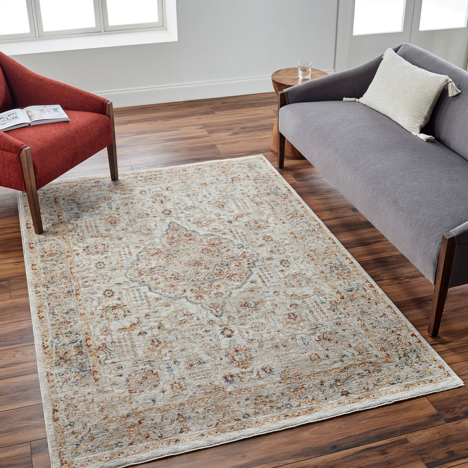 Surya Mona Lisa Mni-2317 Light Sage, Tan, Mustard, Olive, Sage, Rust Rug.