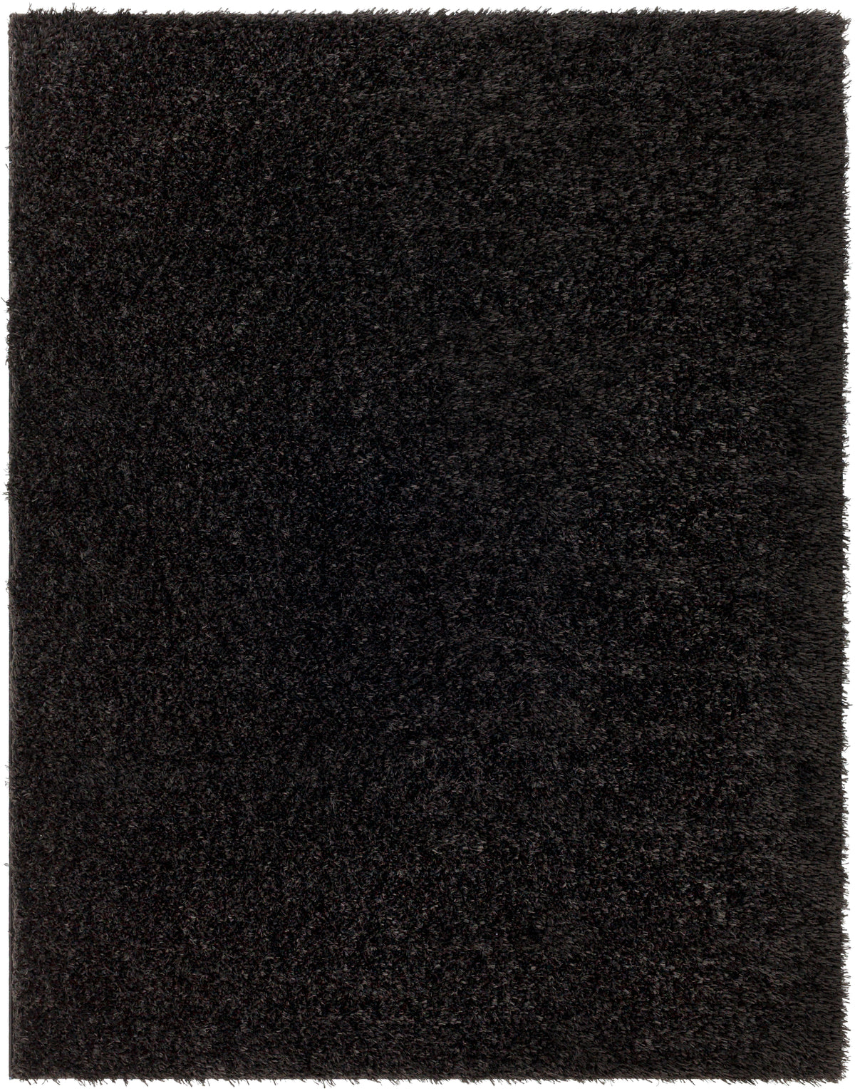 Surya Moda Shag Mog-2301 Jet Black, Onyx Rug.