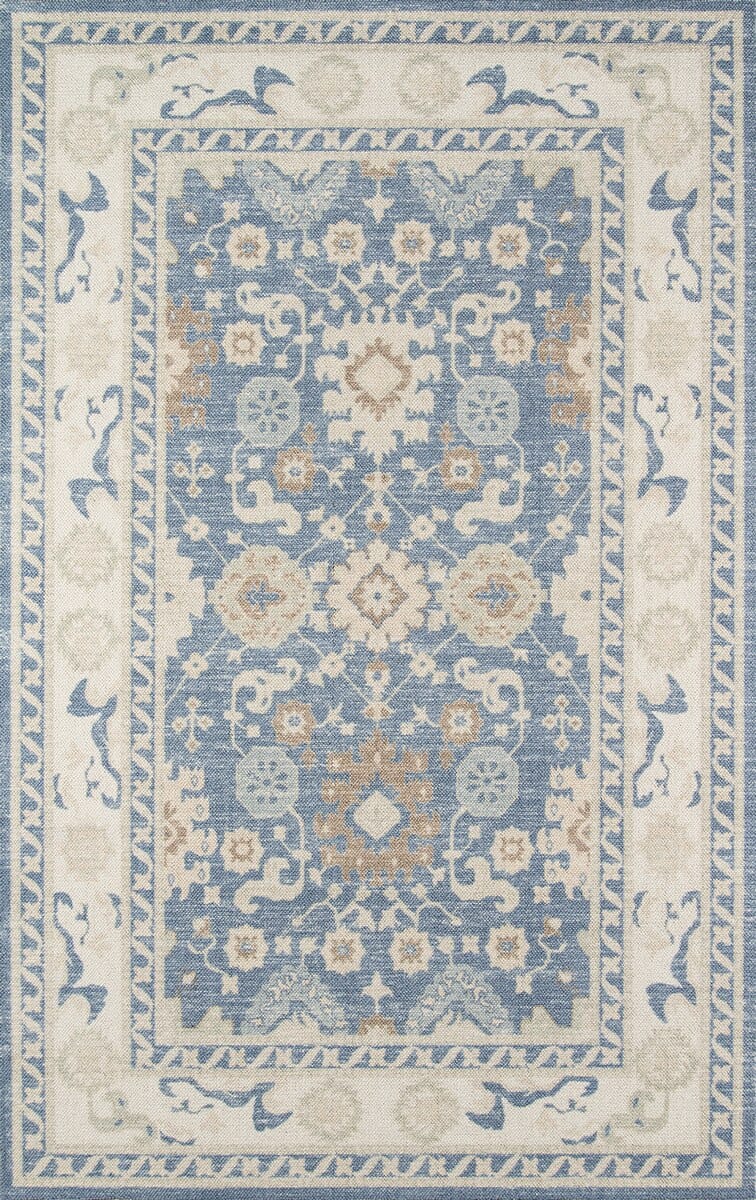 Momeni Anatolia Ana-7 Light Blue Rugs.