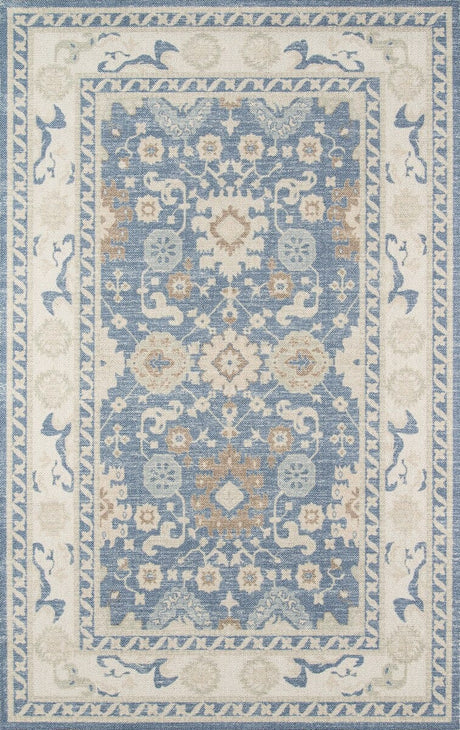 Momeni Anatolia Ana-7 Light Blue Rugs.