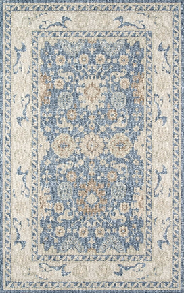 Momeni Anatolia Ana-7 Light Blue Rugs.