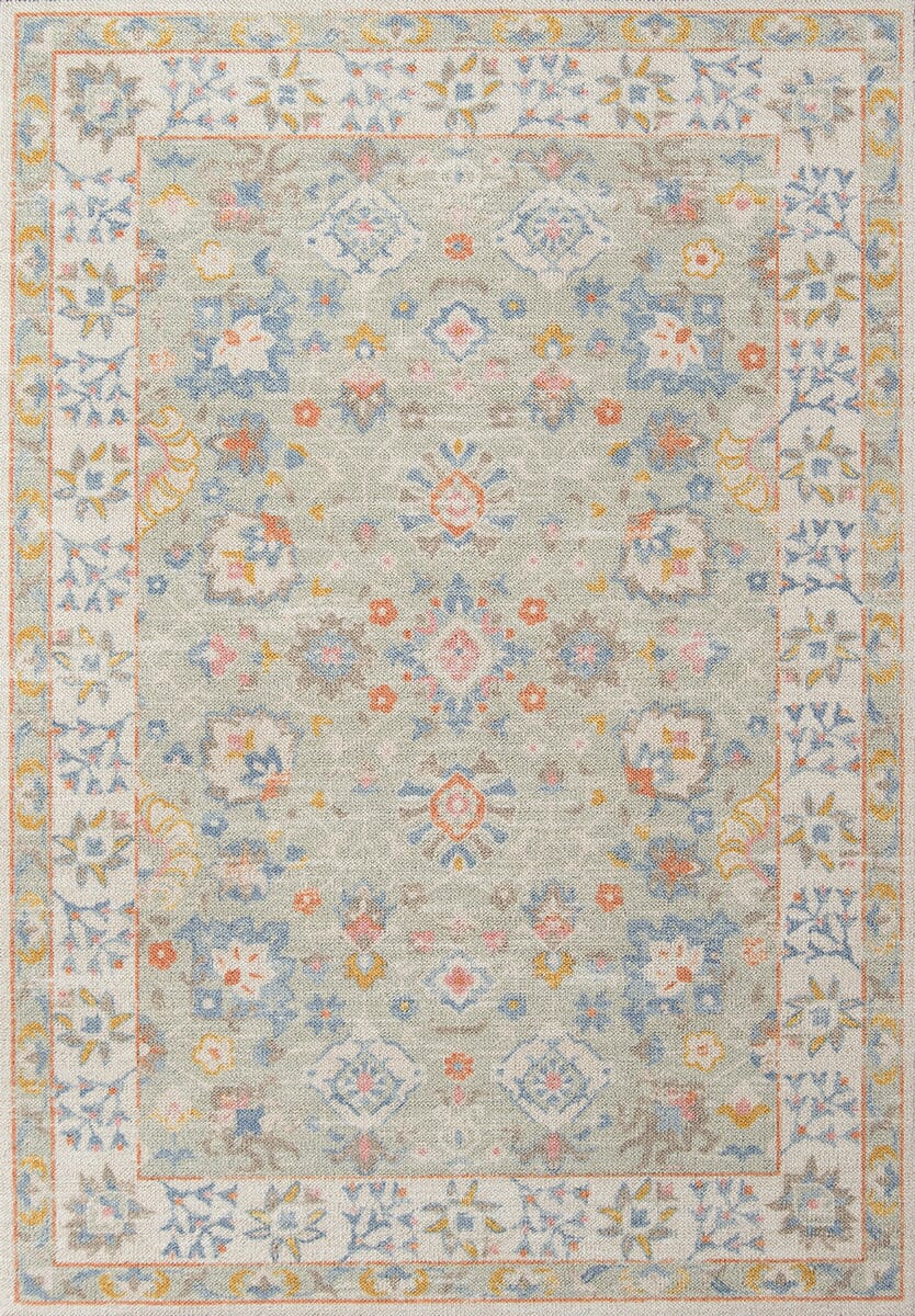 Momeni Anatolia Ana-8 Light Blue Rugs.