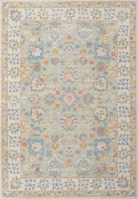 Momeni Anatolia Ana-8 Light Blue Rugs.