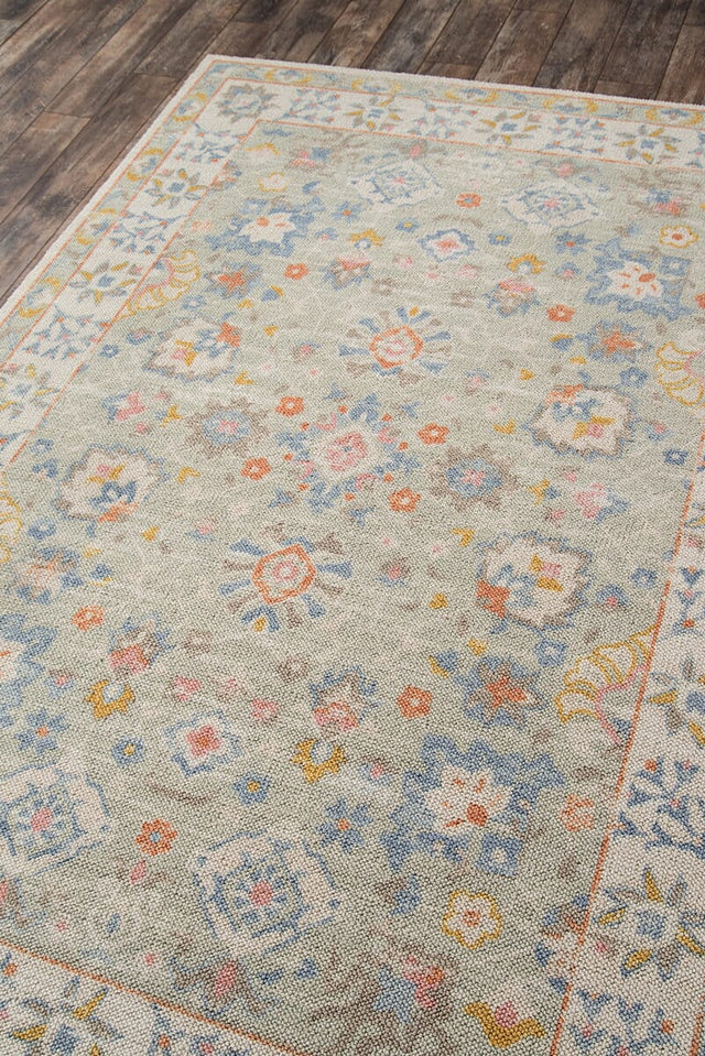 Momeni Anatolia Ana-8 Light Blue Rugs.