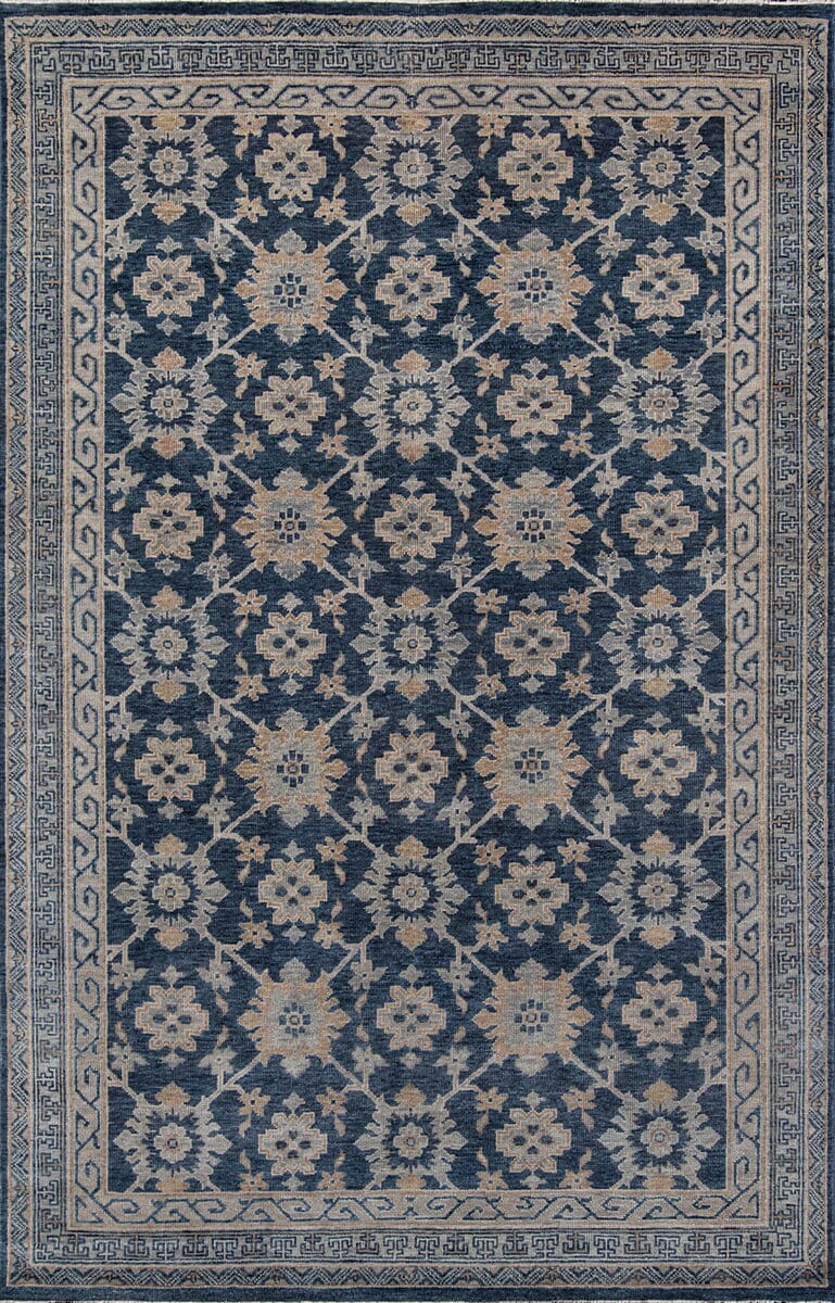 Momeni Banaras Bnr - 1 Blue Rugs - Momeni - banarbnr - 1blu2030