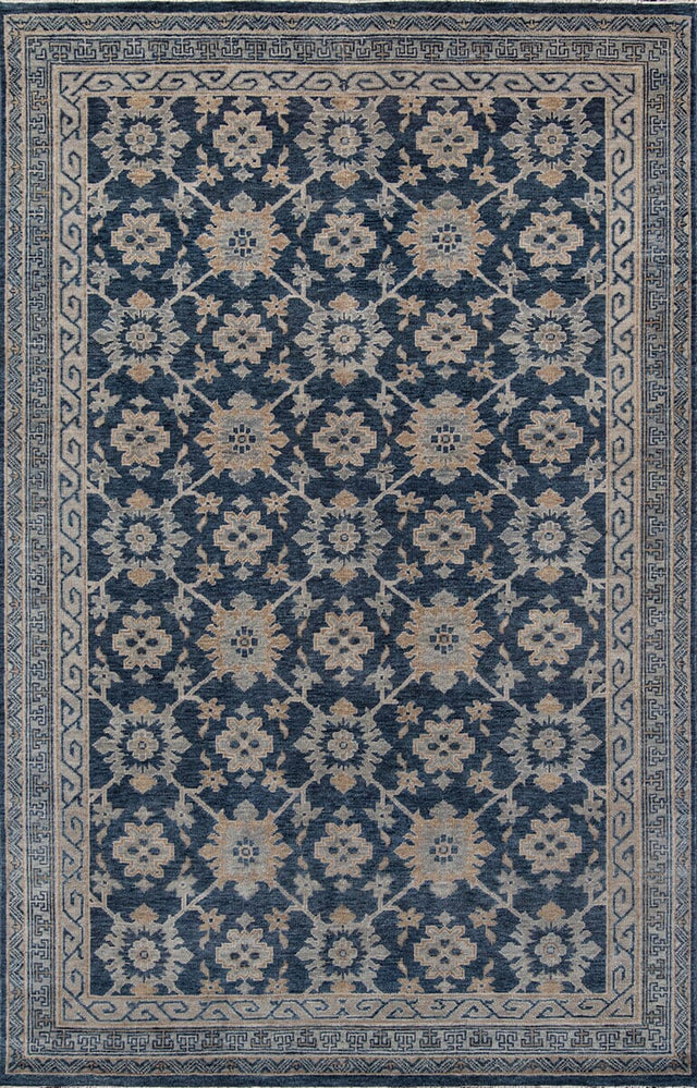 Momeni Banaras Bnr - 1 Blue Rugs - Momeni - banarbnr - 1blu2030