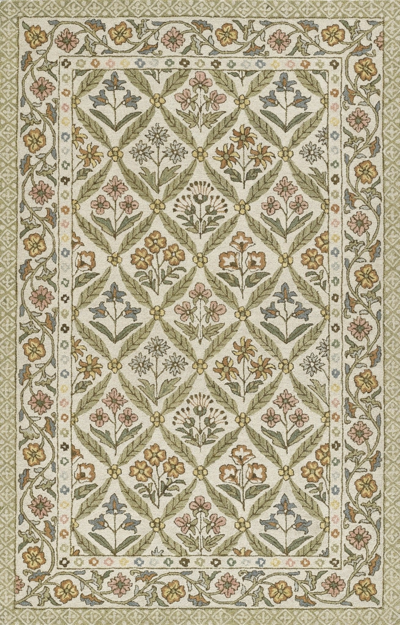 Momeni Cotswold Cot - 1 Green Rug - Momeni - cotswcot - 1grn2030