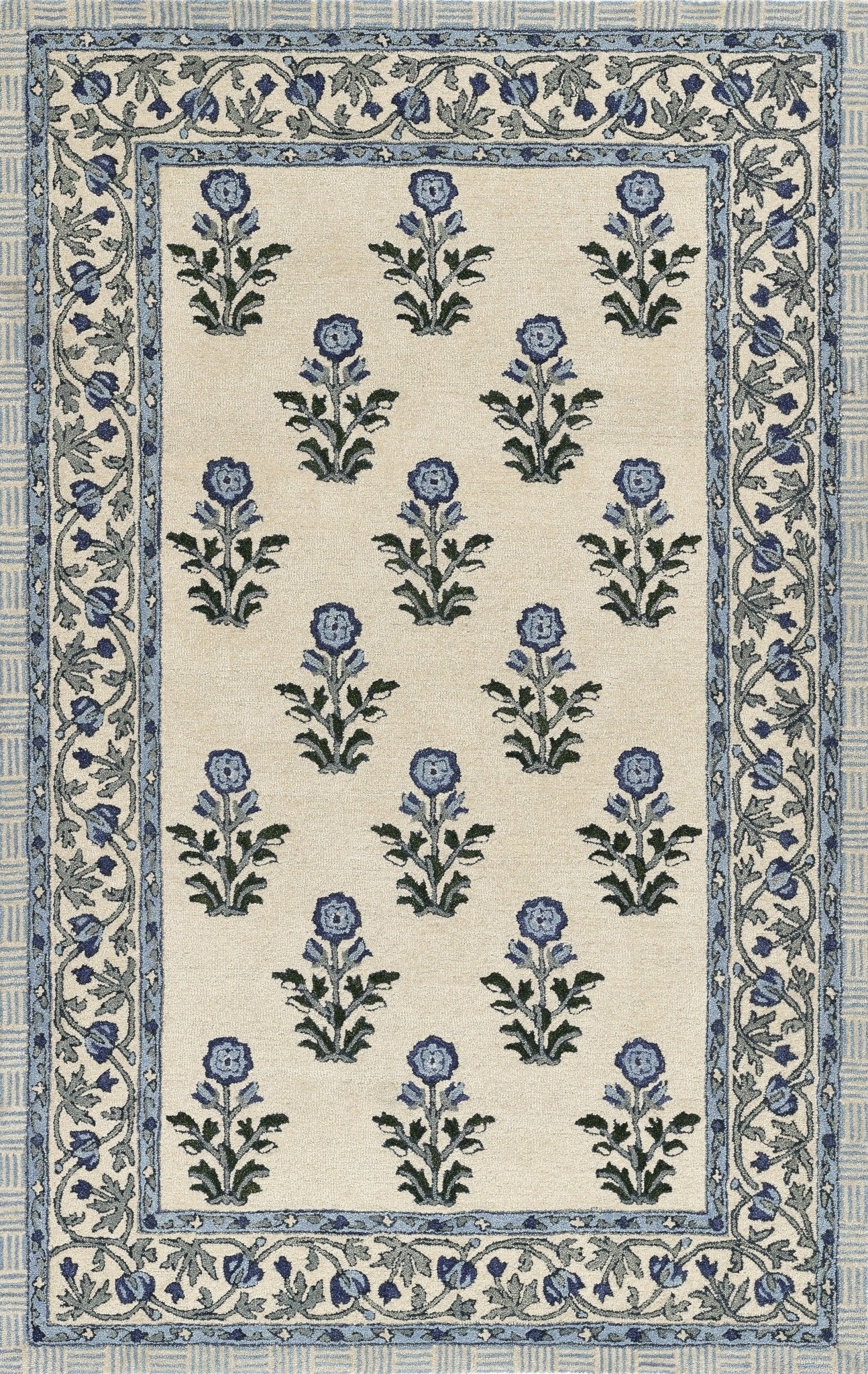 Momeni Cotswold Cot - 2 Blue Rug - Momeni - cotswcot - 2blu2030