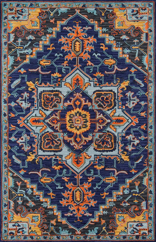 Momeni Ibiza Ibi - 2 Navy Rugs - Momeni - ibizaibi - 2nvy2030