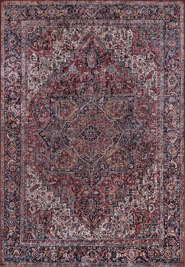Momeni Karachi Kar - 4 Burgundy Rugs - Momeni - karackar - 4bur2030