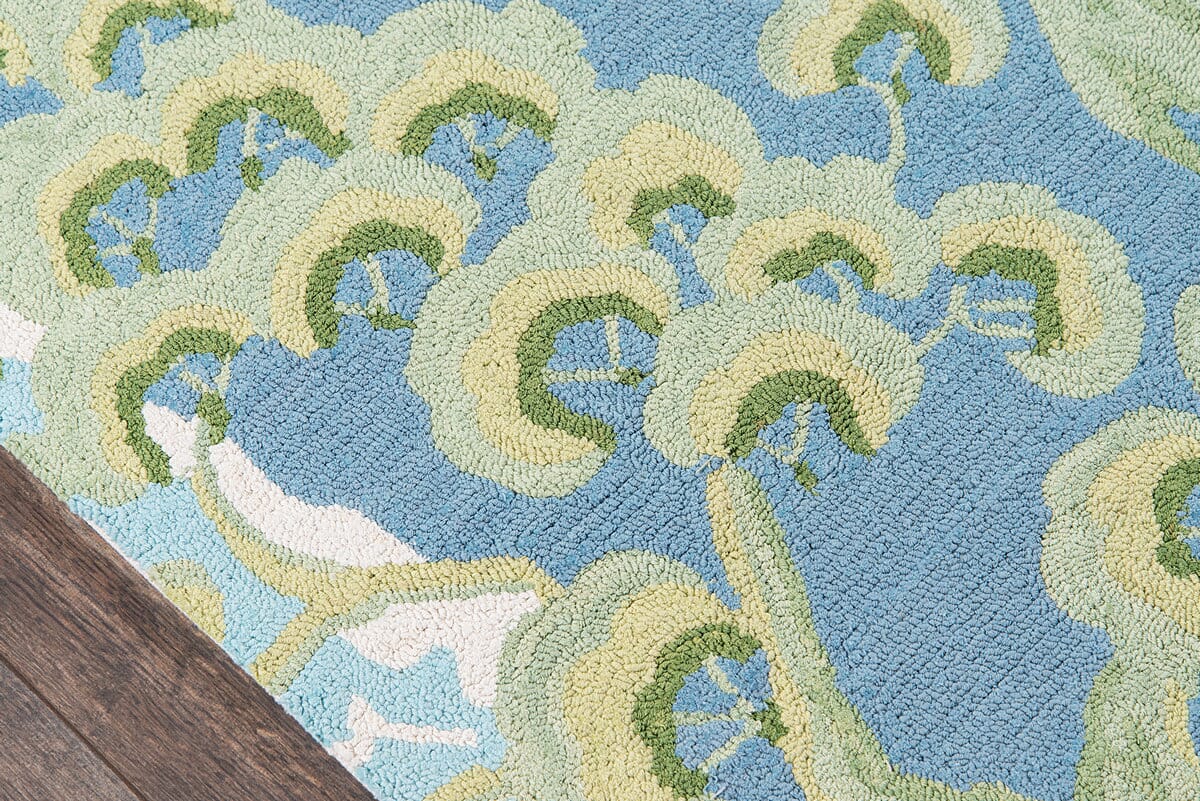 Momeni Madcap Cottage Embrace Road To Canton Emb - 2 Blue Rugs - Momeni - embraemb - 2blu2380