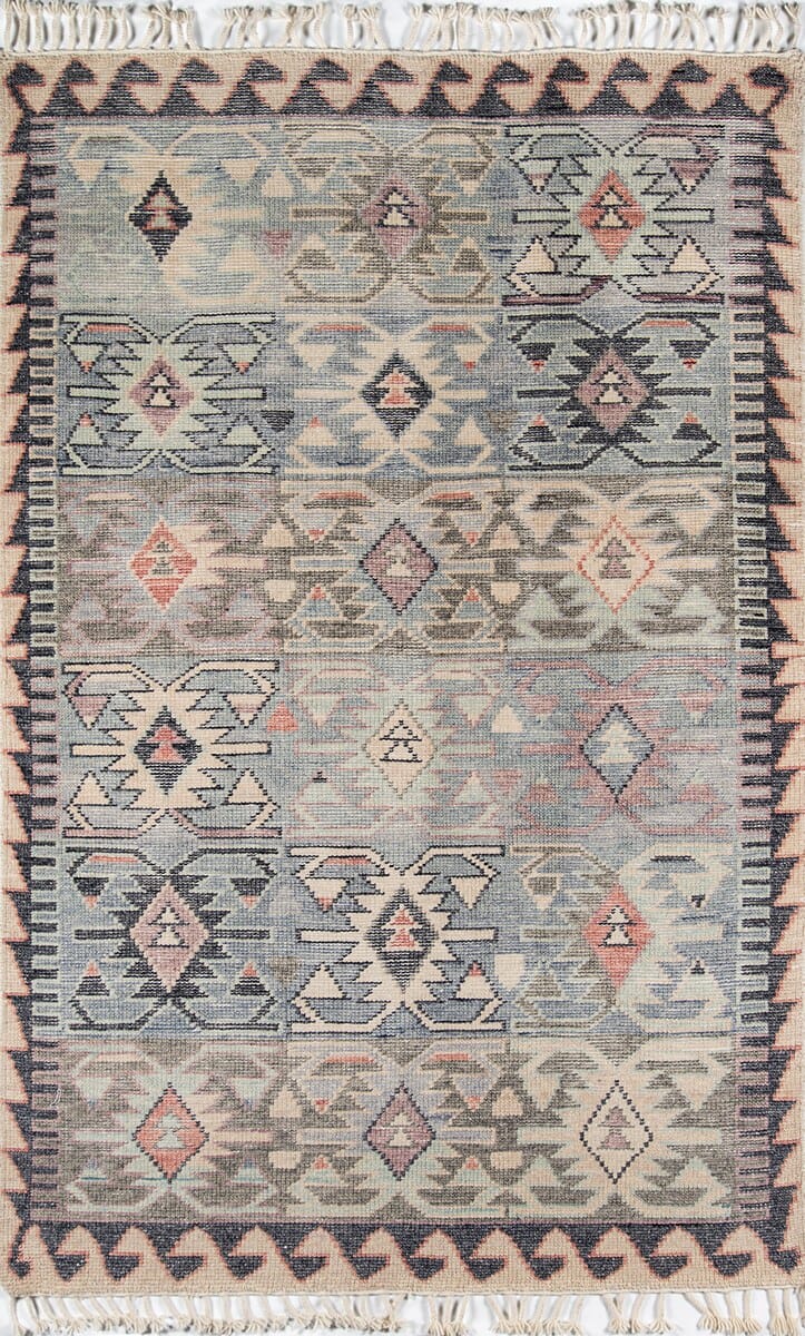 Momeni Nomad Nom - 1 Blue Rugs - Momeni - nomadnom - 1blu2030