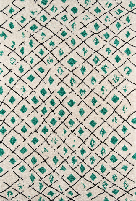 Momeni Novogratz Bungalow Bun - 2 Green Rugs - Momeni - bunglbun - 2grn3656