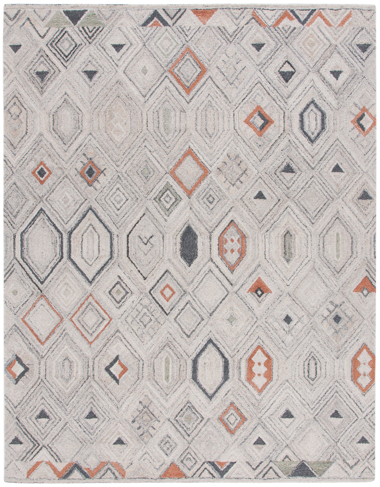 Safavieh Marquee Mrq124Q Rust/Grey Rug.