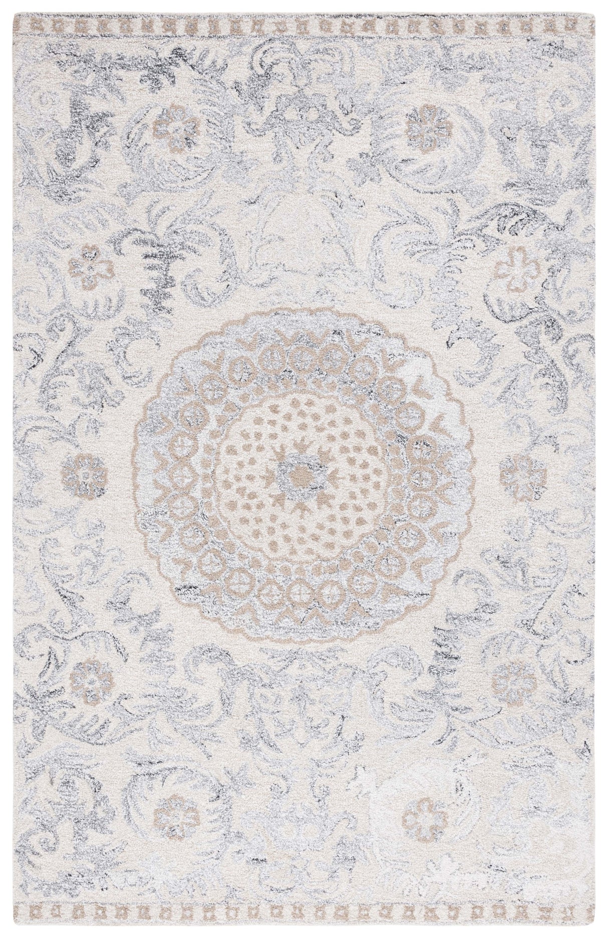 Safavieh Marquee Mrq401B Beige/Grey Rug.