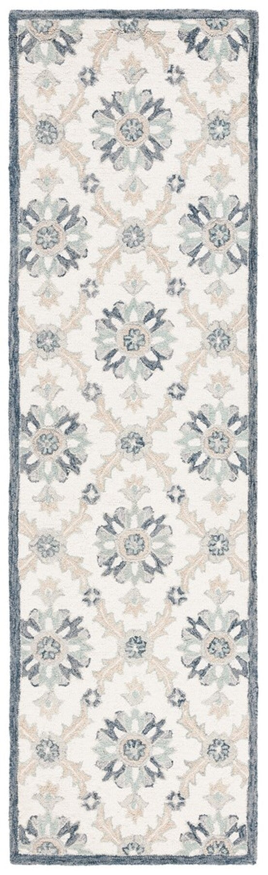 Safavieh Martha Stewart Msr4750Z Ivory/Blue Rug.