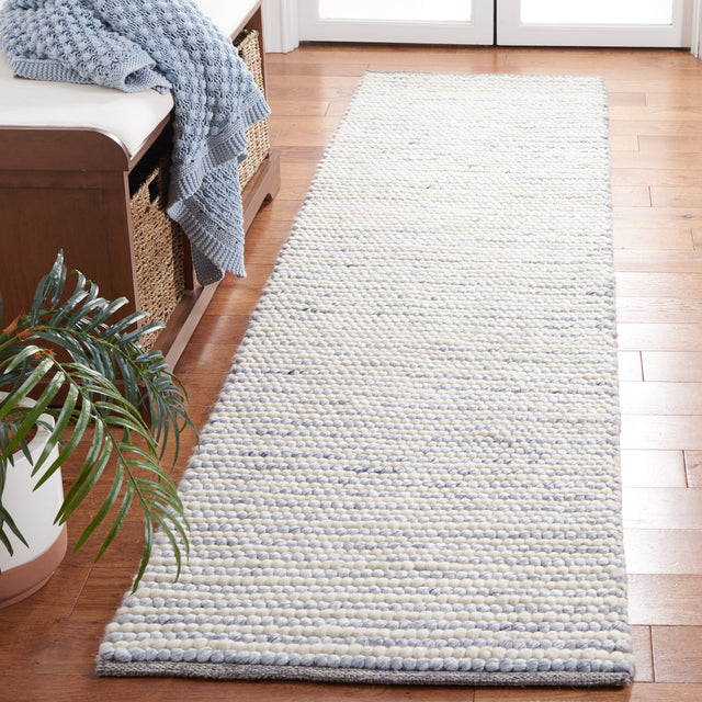 Safavieh Martha Stewart Msr9650M Ivory/Blue Rug.